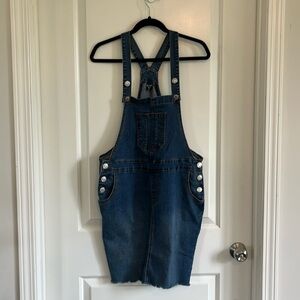 Be Girl denim overall skirt size medium